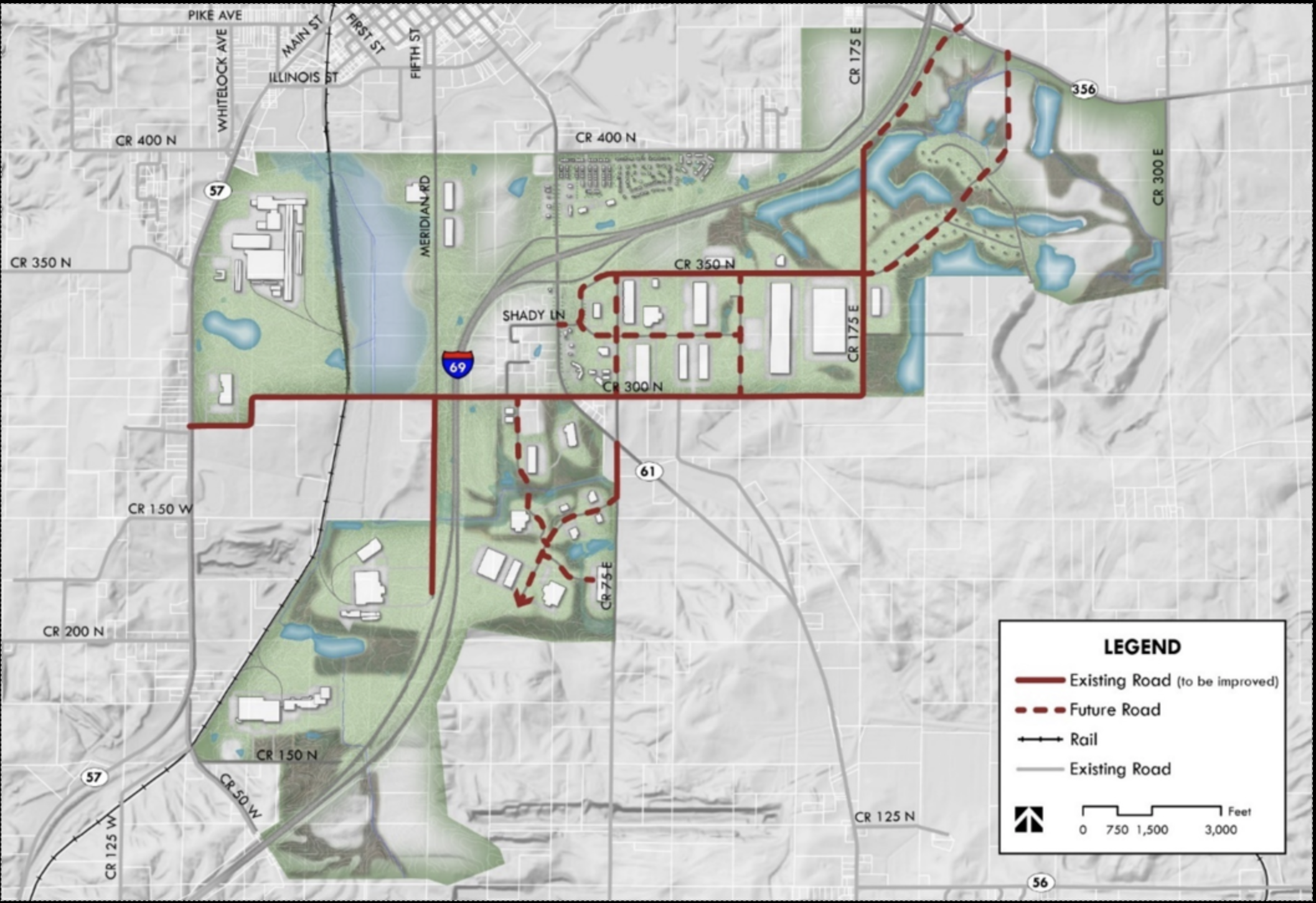 proposed transportation infrastructure map