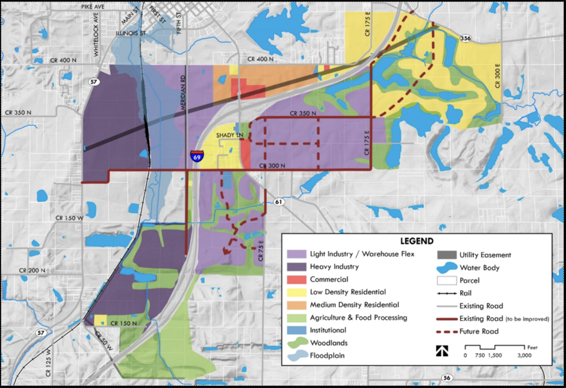 land-use and infrastructure plan map