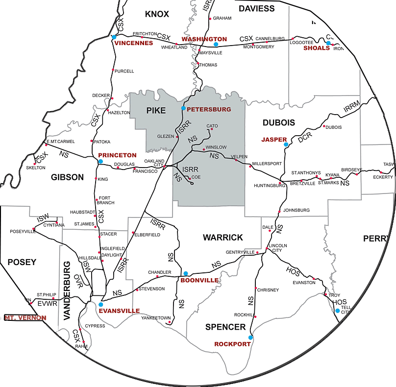 Location Southwest Indiana Megasite